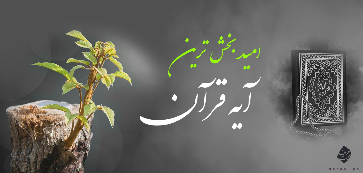 امیدبخش ترین آیه قرآن از دید امیرالمؤمنین علی(ع) و رسول مکرم اسلام(ص)