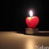 شمع شبیه قلب